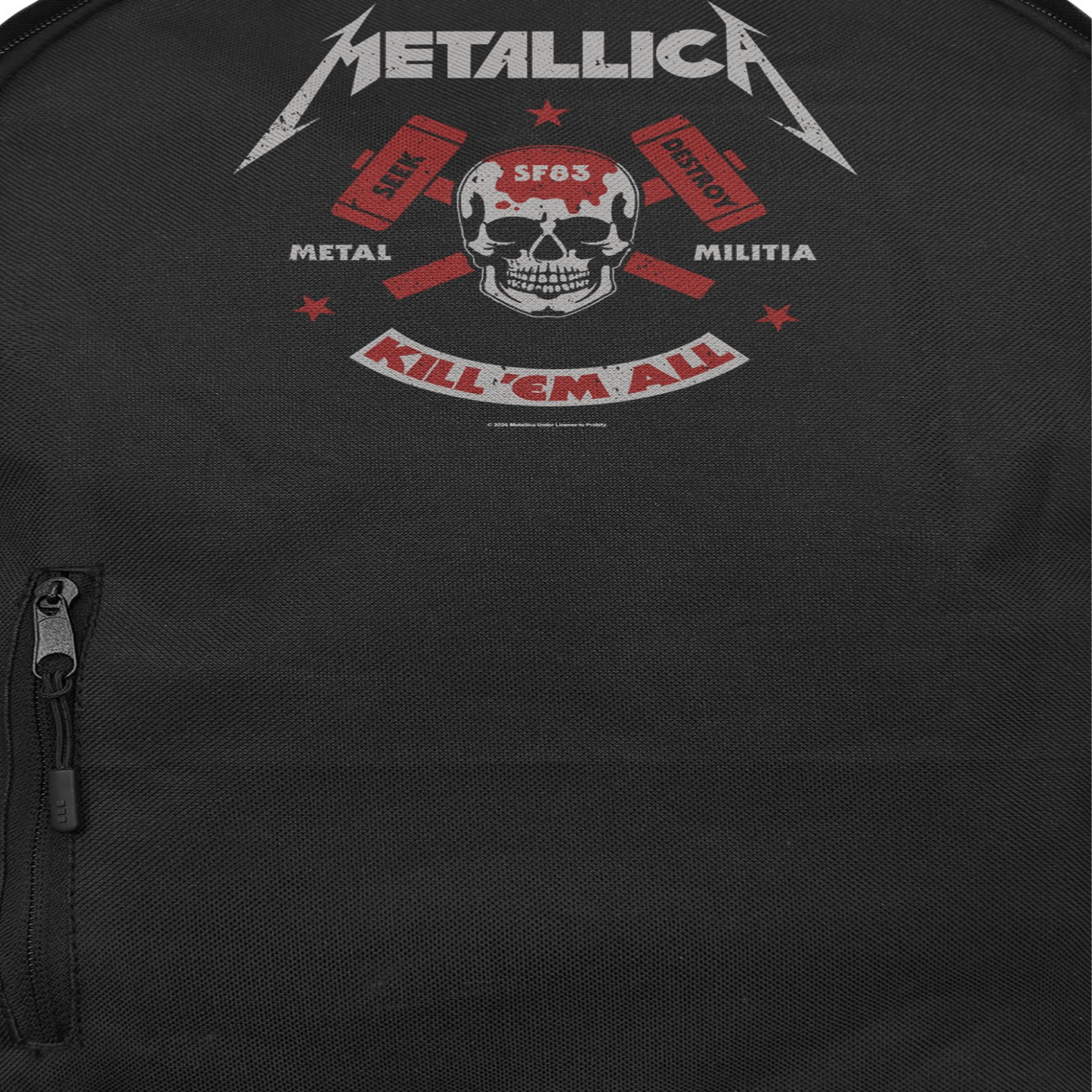 Metallica Kill Em All Backpack Bag Black Officially Licensed