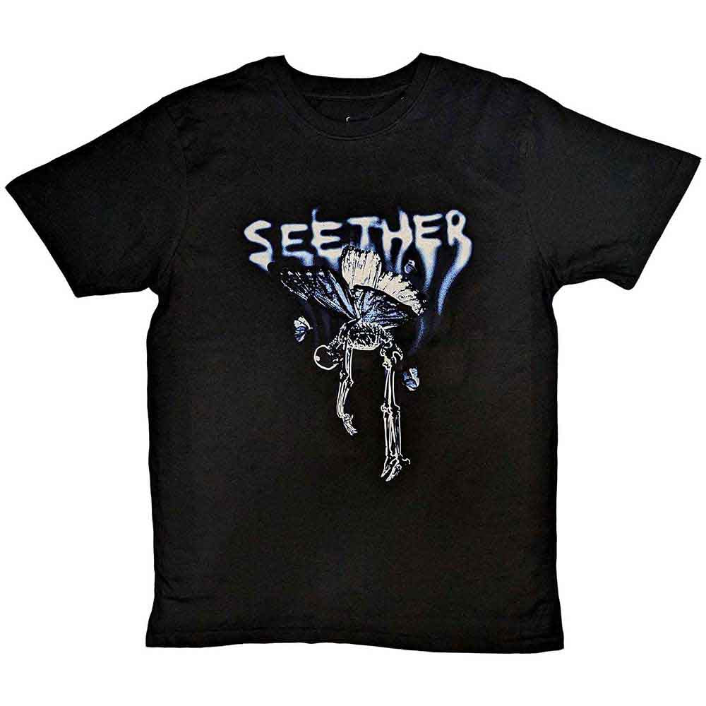 Seether Dead Butterfly T Shirt Black Officially Licensed