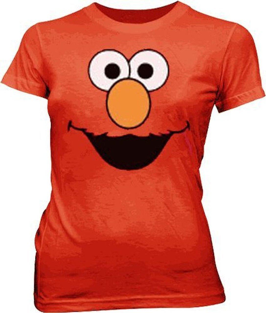 Sesame Street Elmo Face Juniors T-shirt
