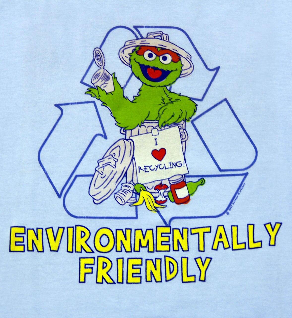 Sesame Street Oscar the Grouch "Environmentally Friendly" T-shirt