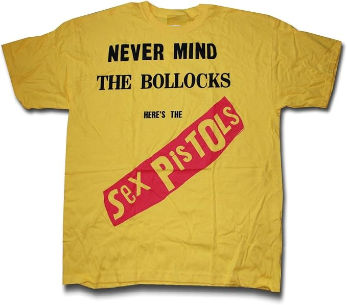 Sex Pistols Mens T-shirt Never Mind The Bollocks Yellow