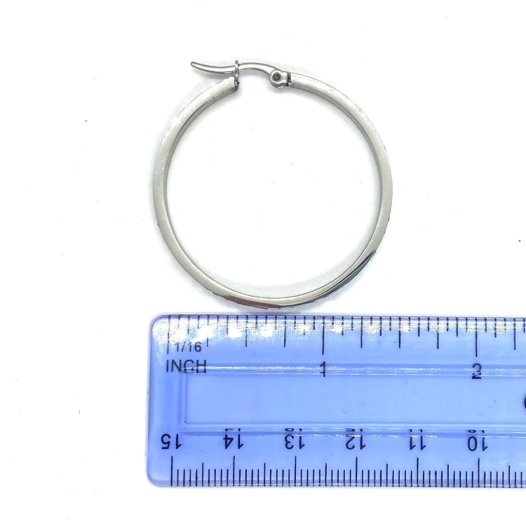 SK2904 Ladies Pink Crystal Earrings - Three Sizes Available