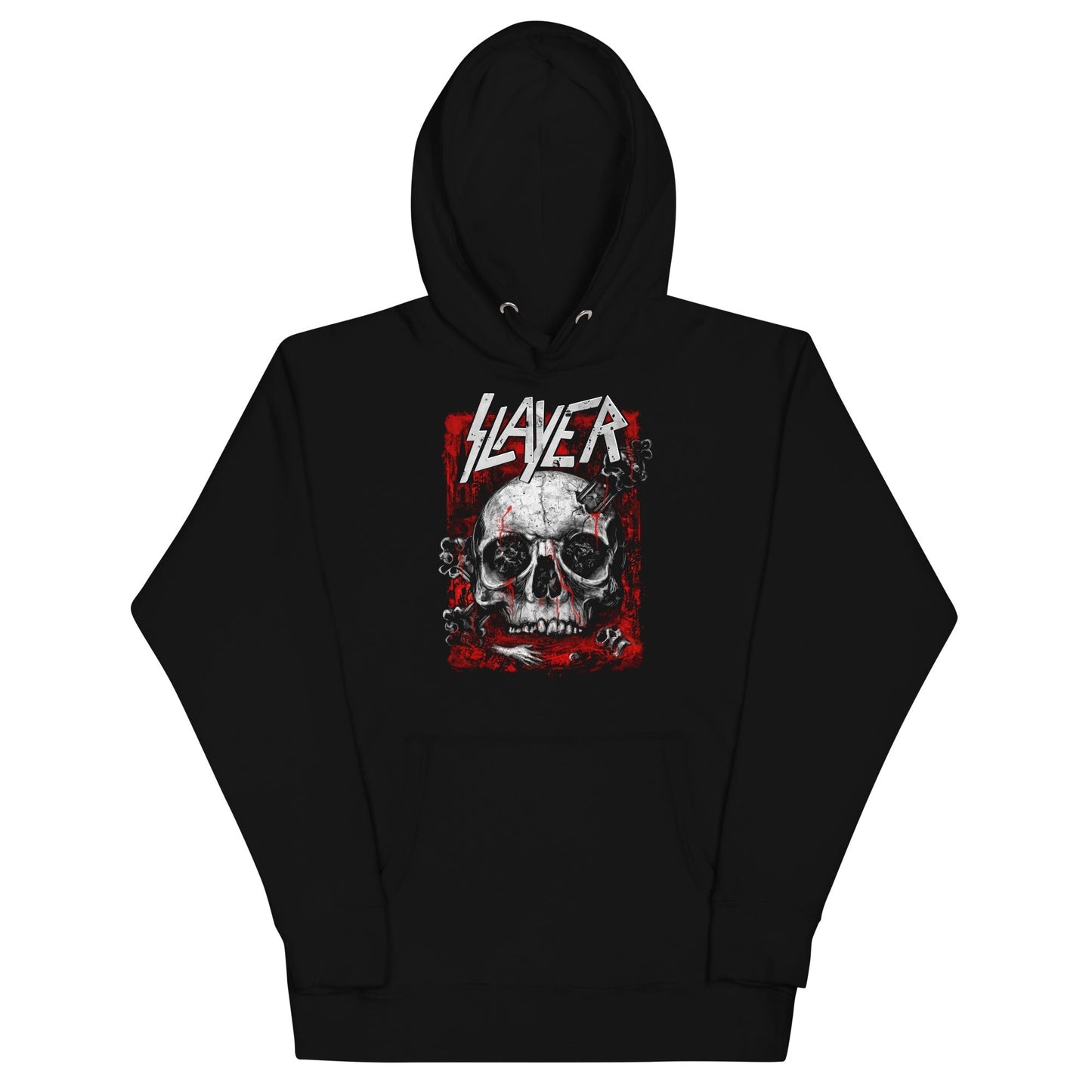 Slayer Skull Logo Mens Officially Licensed Hoodie Black