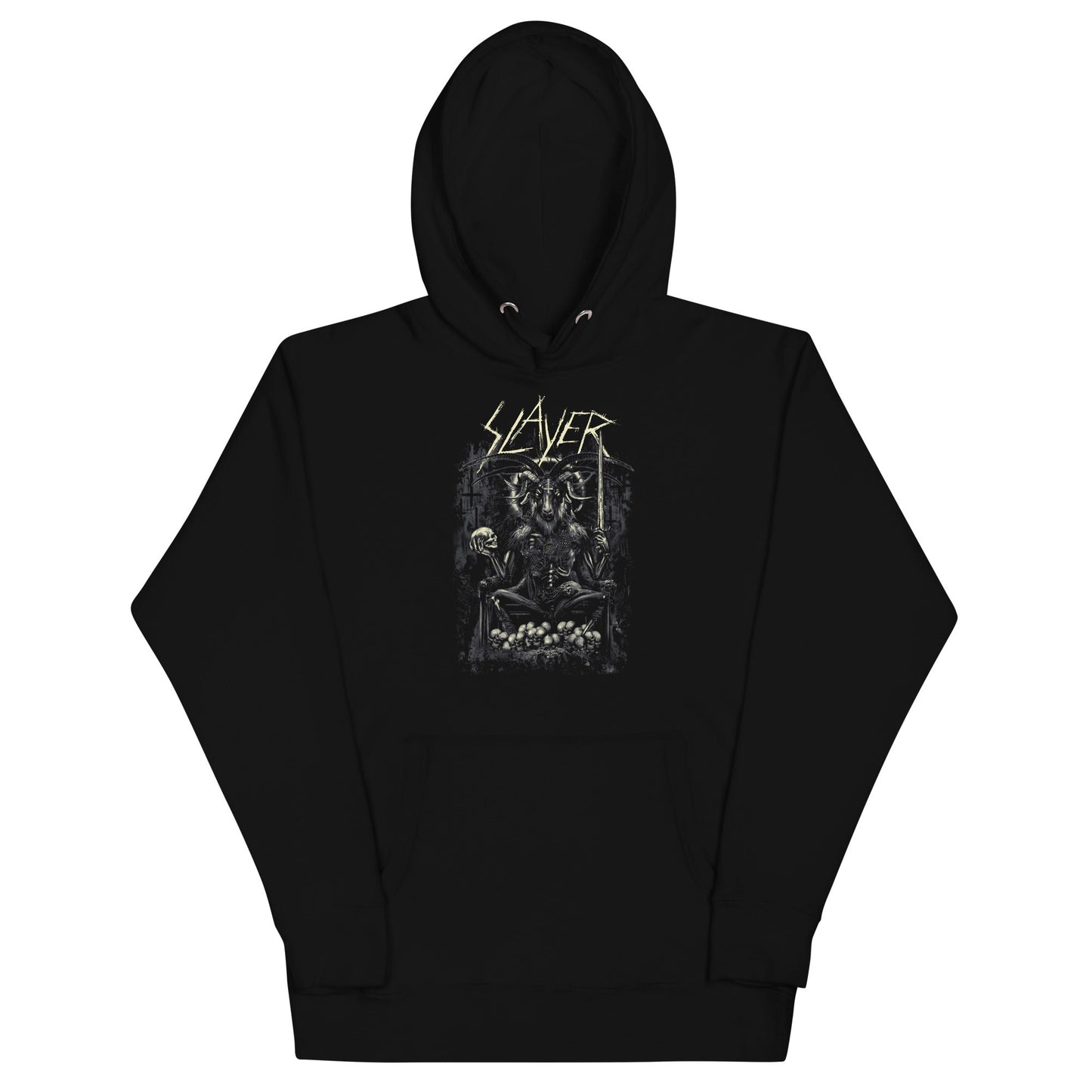Slayer Demon Head Mens Officially Licensed Hoodie Black