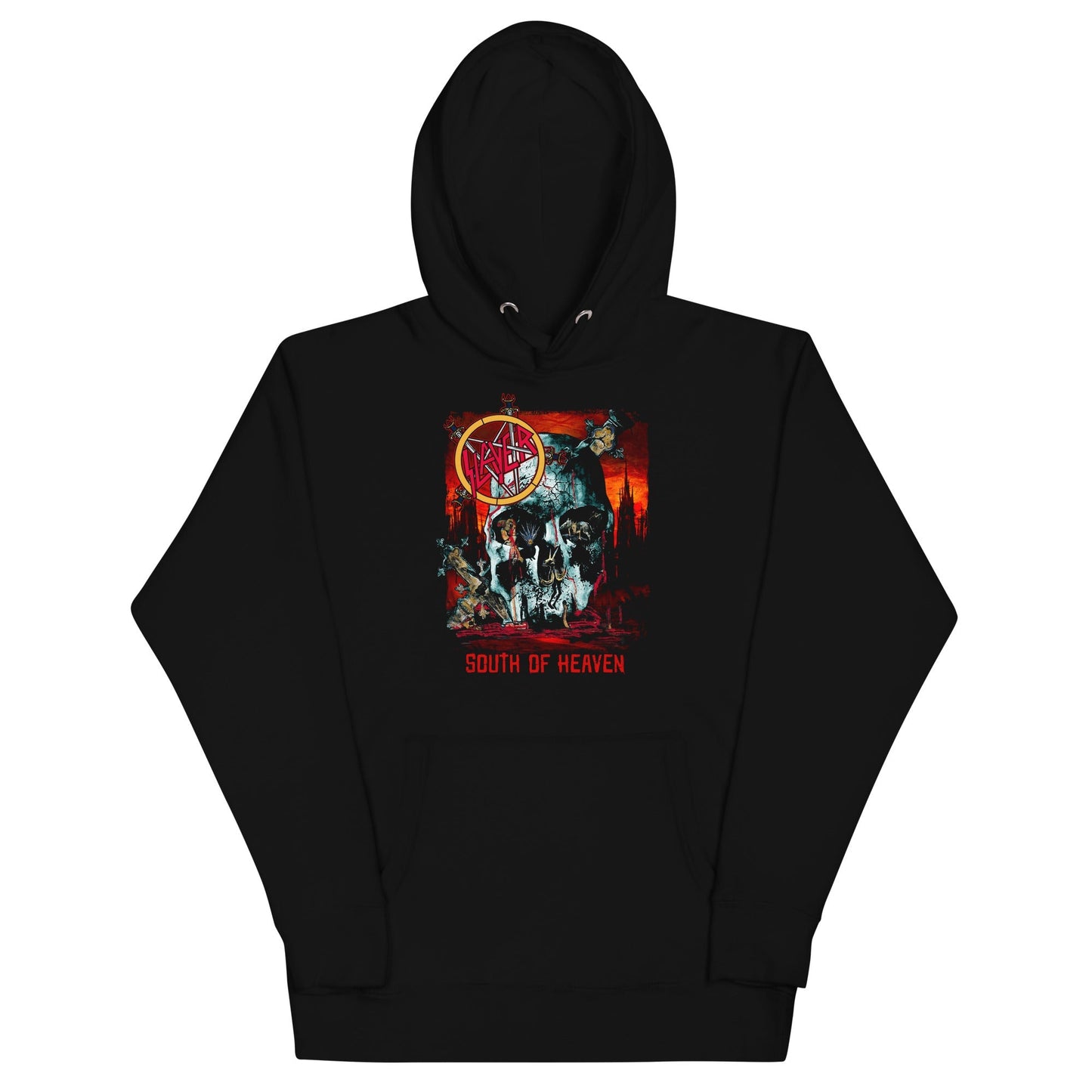 Slayer South Skull Mens Officially Licensed Hoodie Black