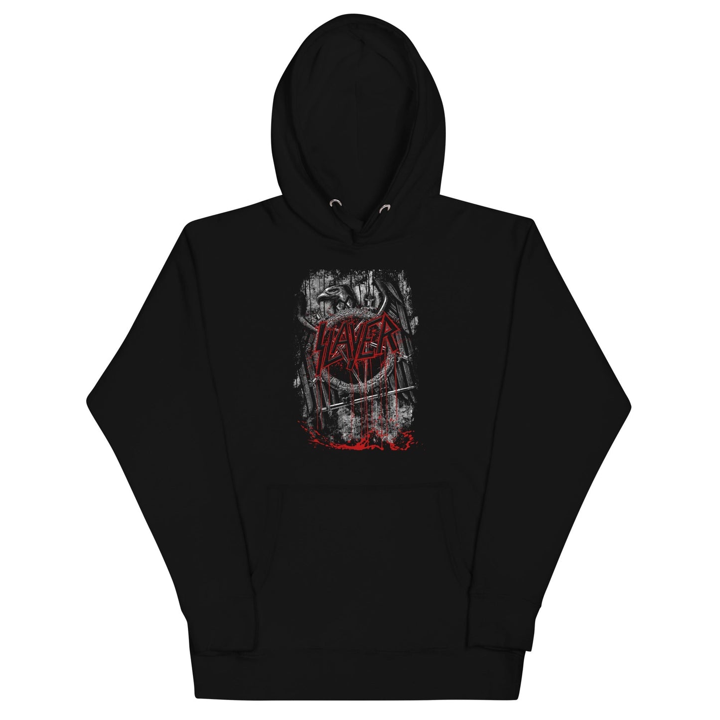 Slayer Eagle Logo Mens Officially Licensed Hoodie Black