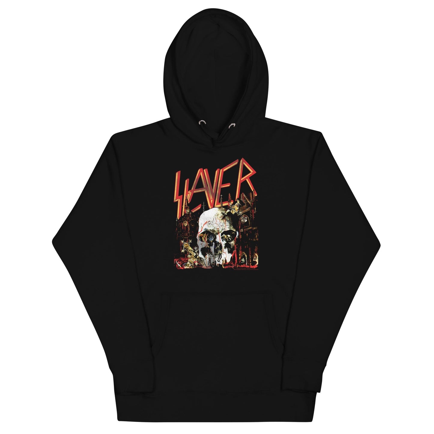 Slayer South Skull Mens Officially Licensed Hoodie Black