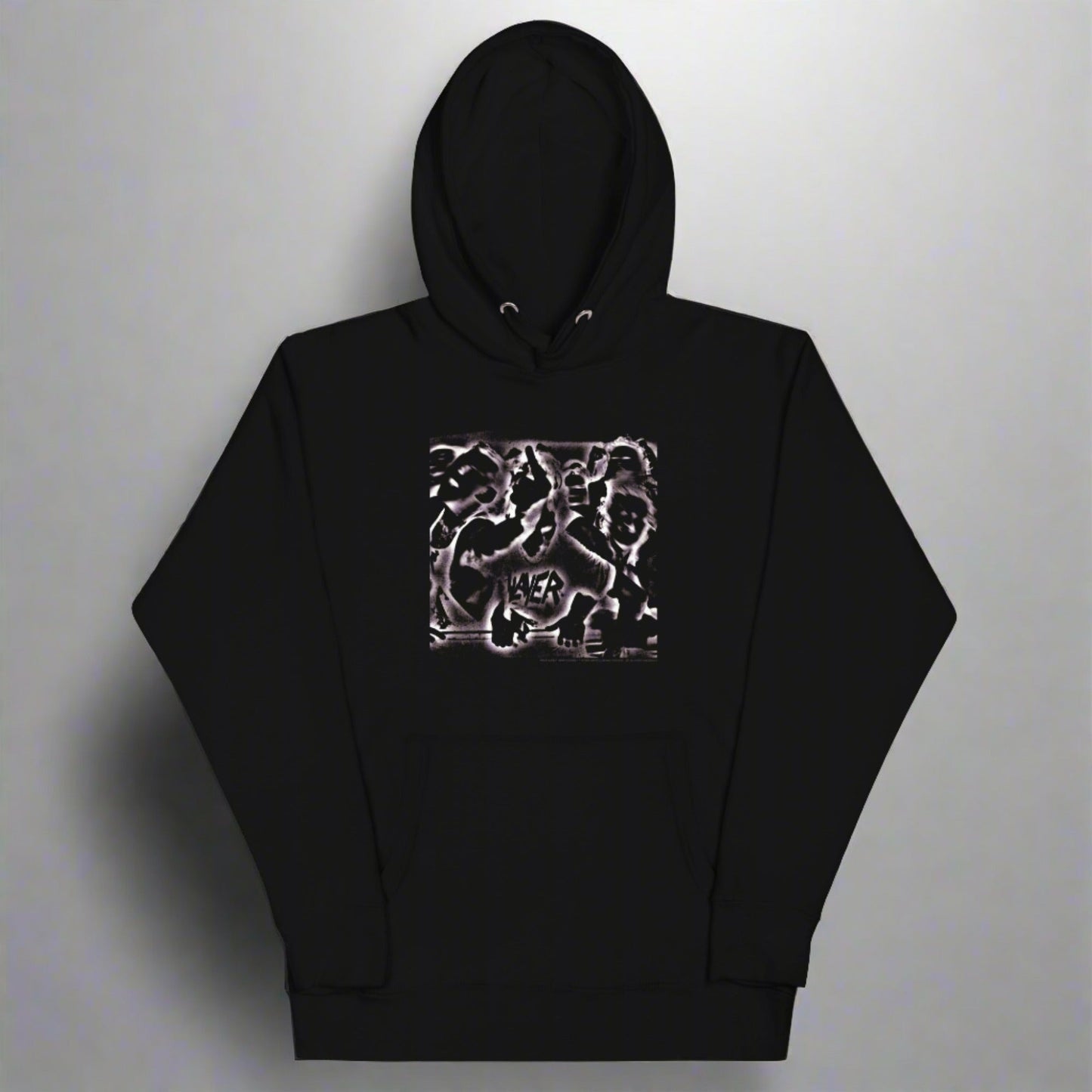 Slayer Abstract Logo Mens Officially Licensed Hoodie Black