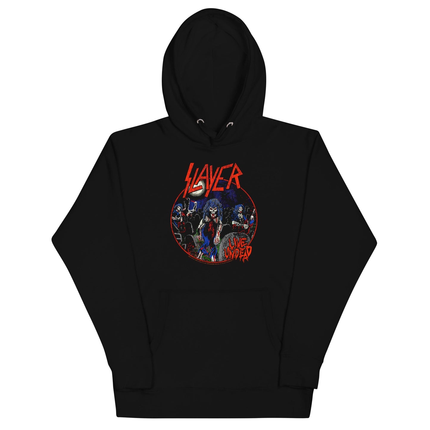 Slayer Live Undead Mens Officially Licensed Hoodie Black