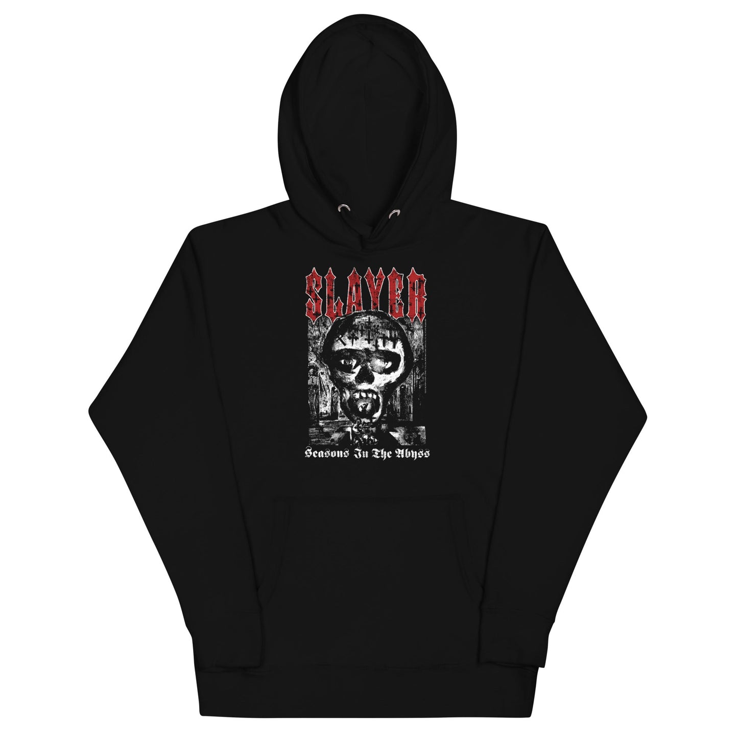 Slayer Seasons in the Abyss Mens Officially Licensed Hoodie Black