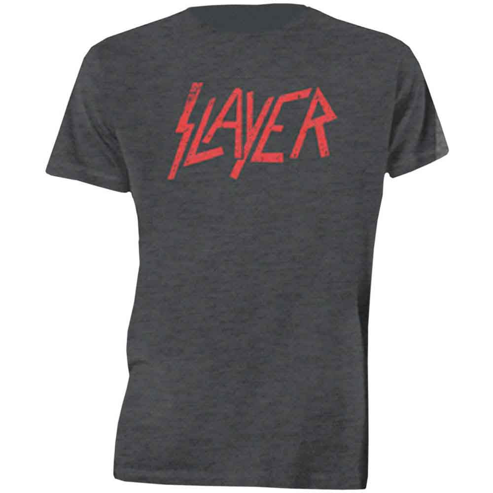 SLAYER Distressed Logo Mens T Shirt Officially Licensed