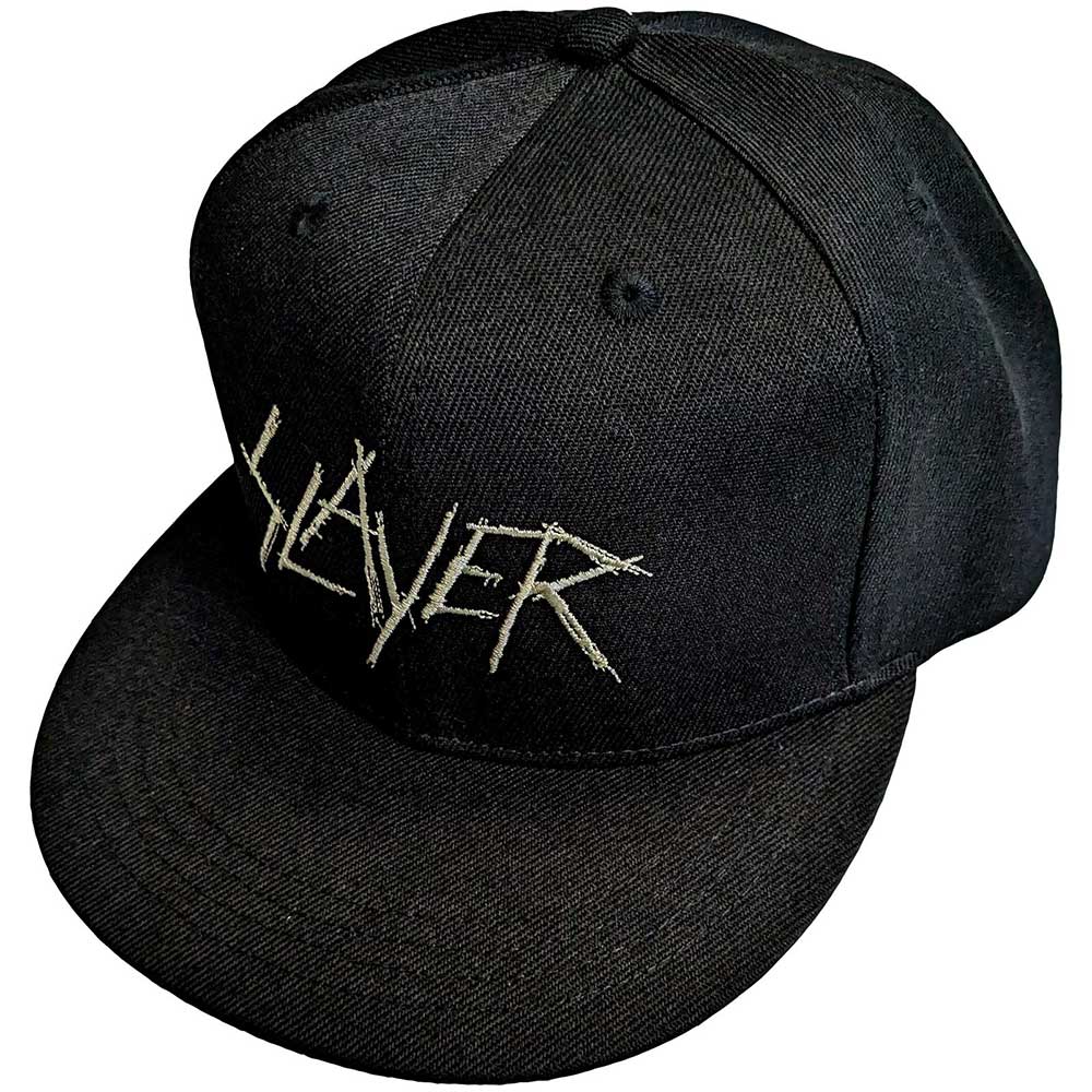 Slayer Scratchy Logo Officially Licensed Hat Black