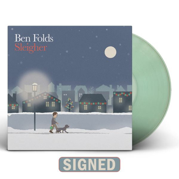 Ben Folds - Sleigher (IEX Green Autographed) Vinyl Record