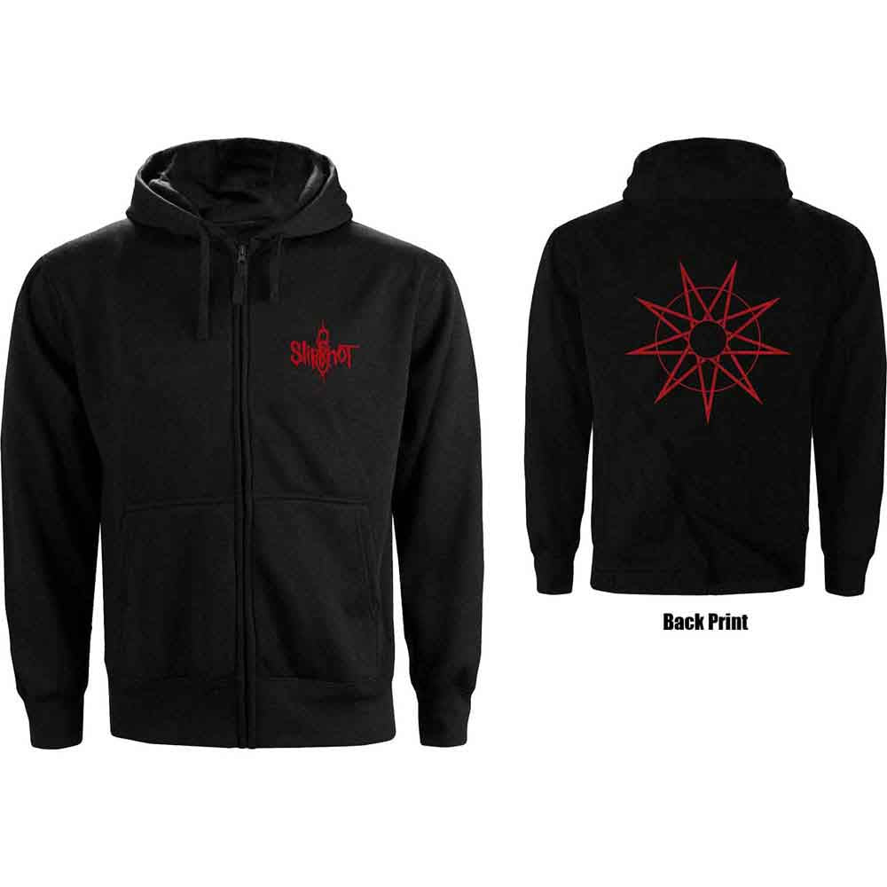 Slipknot 9 Point Star Hoodie Sweatshirt Officially Licensed