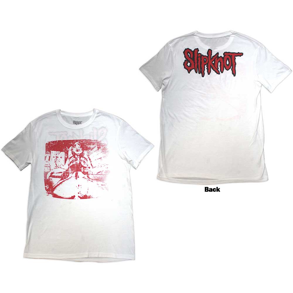 Slipknot Chair Graphic Mens T Shirt White