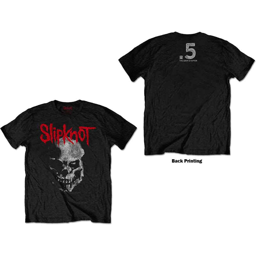 Slipknot Gray Chapter Skull Mens T Shirt Officially Licensed