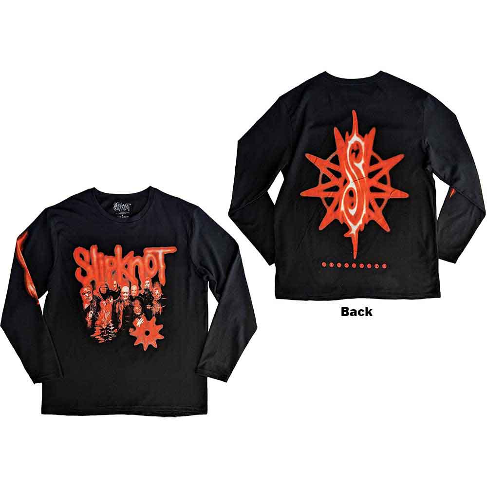 Slipknot The End So Far Group Photo Tribal-S Nonagram Long Sleeve Shirt Officially Licensed