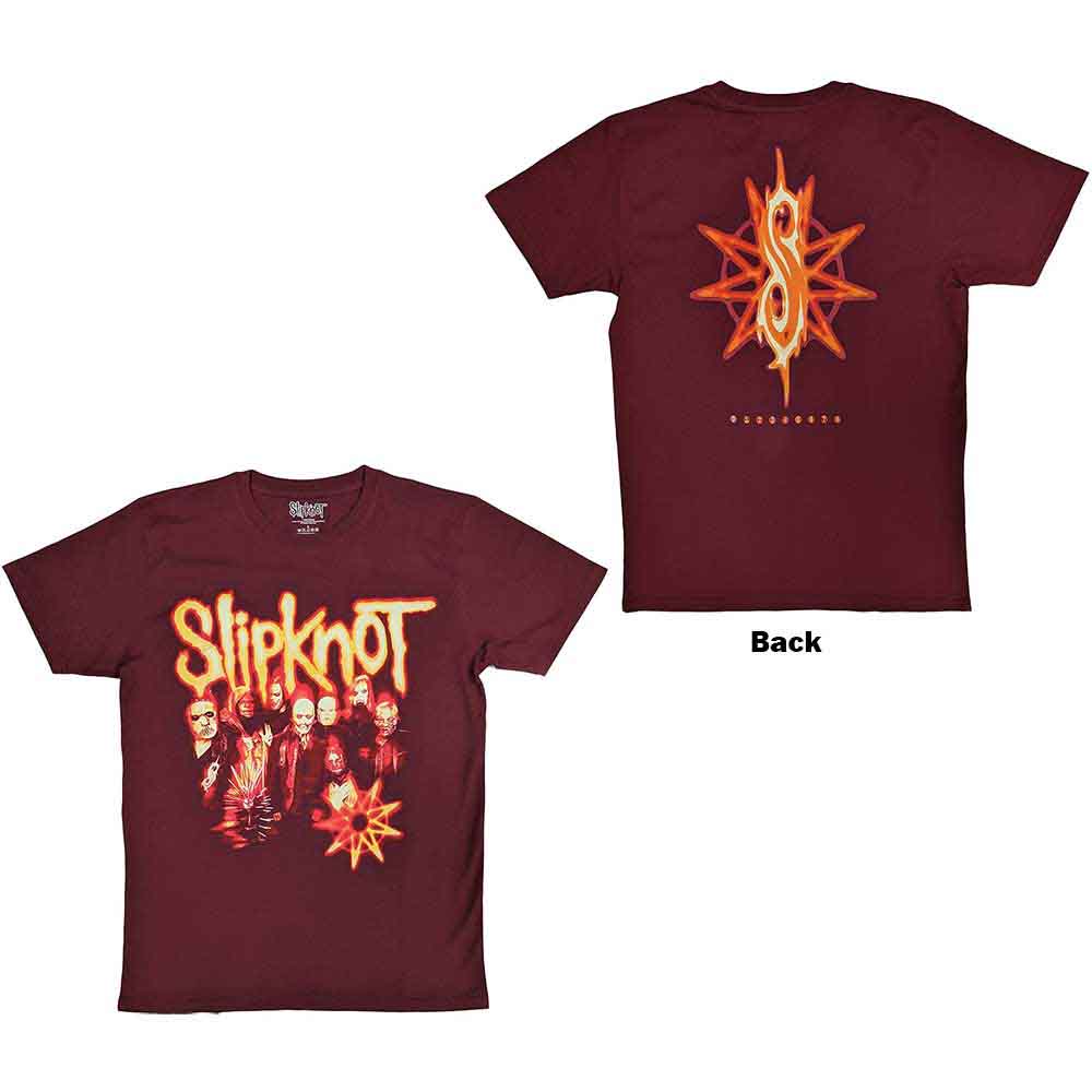 Slipknot The End So Far Group Photo Tribal S Nonogram Mens T Shirt Officially Licensed