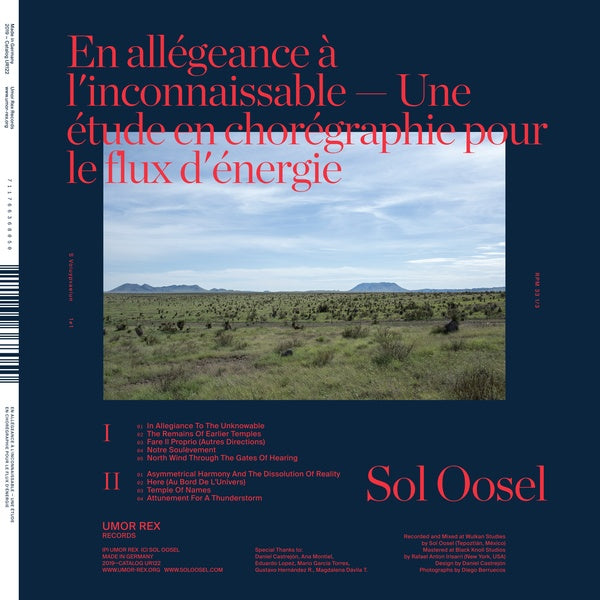 SOL OOSEL - En allegeance a l'inconnaissable -- Une etude en choregraphie pour le flux d'energie Vinyl Record