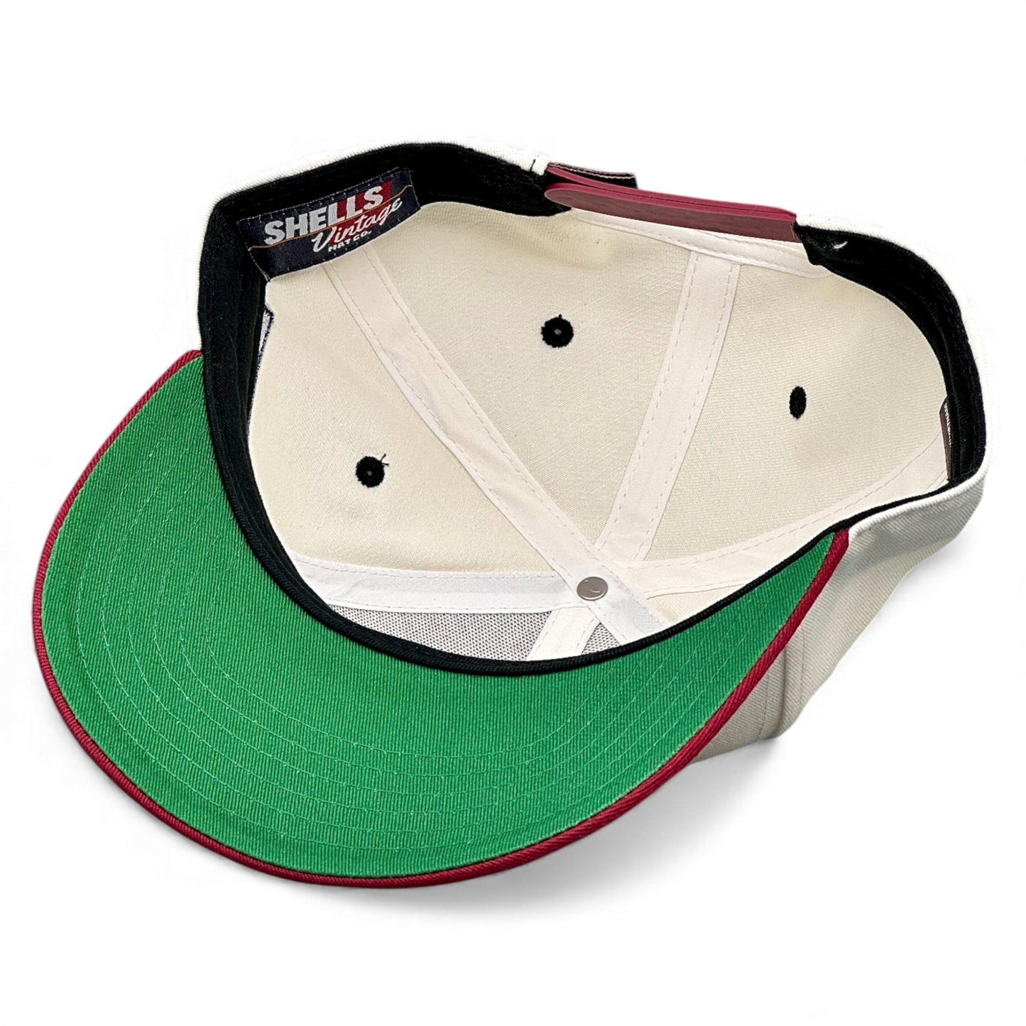 South Carolina Snapback Hat - The Willy B (Cream/Garnet)