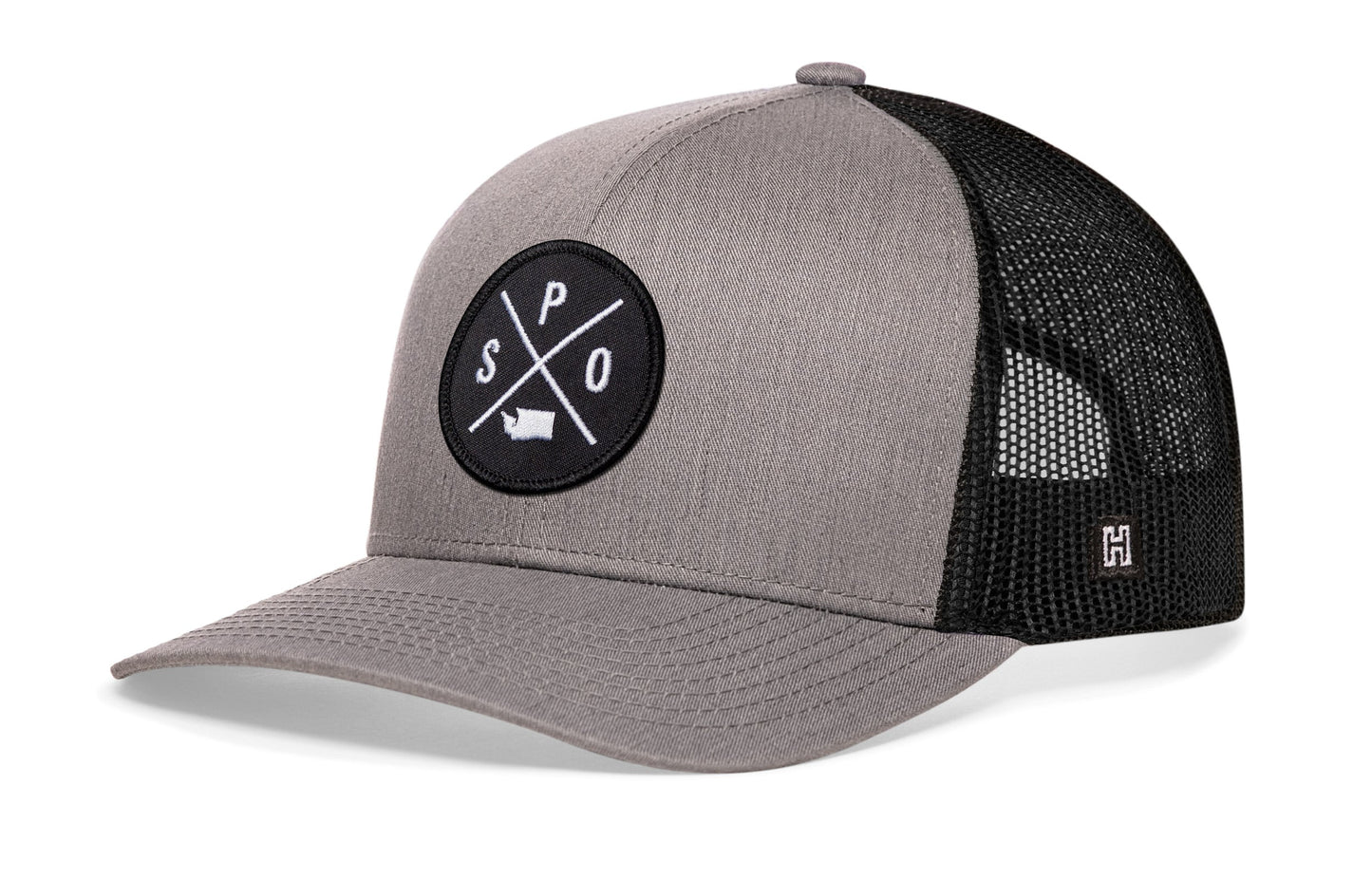 Spokane Trucker Hat | Black SPO Snapback