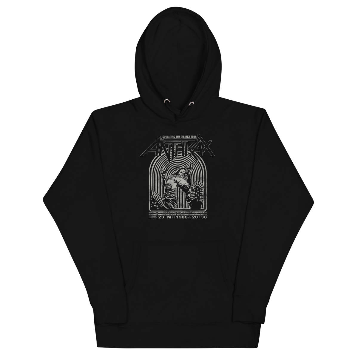 Stakes Anthrax 1986 Tour Classic Hoodie Sweatshirt Officially Licensed