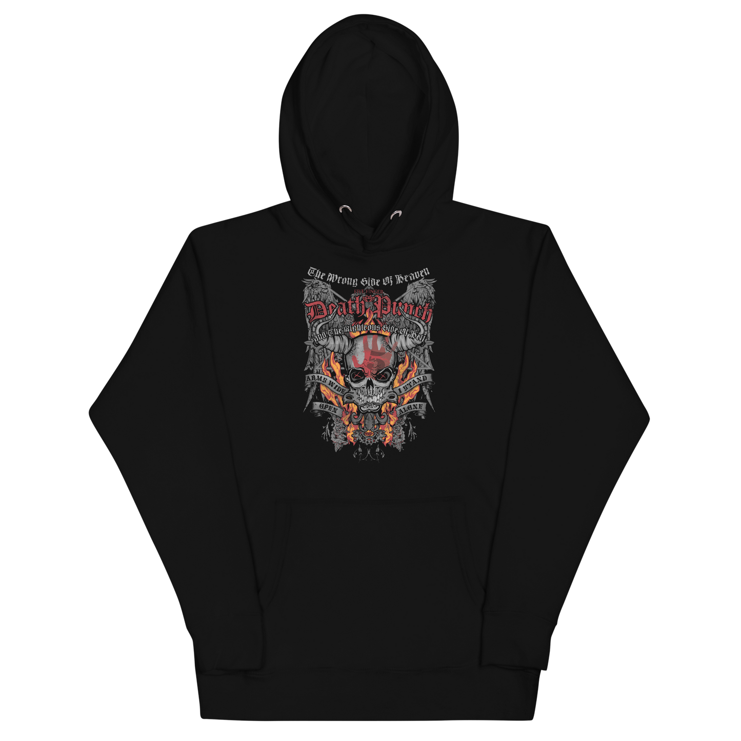 Stakes Five Finger Death Punch Wrong or Righteous Classic Hoodie Sweatshirt Officially Licensed