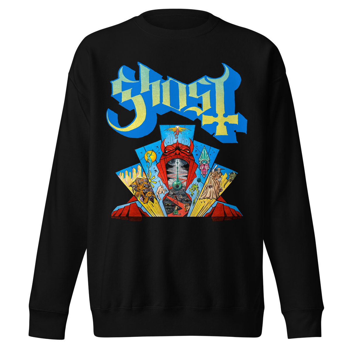 Stakes Ghost - Devil's Mouth Jumbo Print Crewneck Sweatshirt Officially Licensed