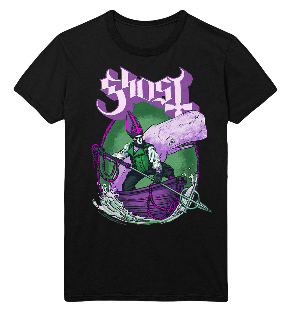 Stakes Ghost High Seas Jumbo Print Mens T Shirt Officially Licensed