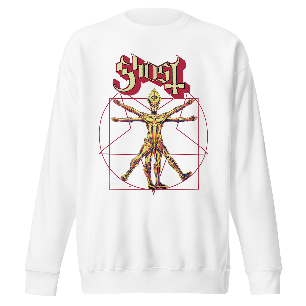 Stakes Ghost - In the Machine Jumbo Print Crewneck Sweatshirt Officially Licensed