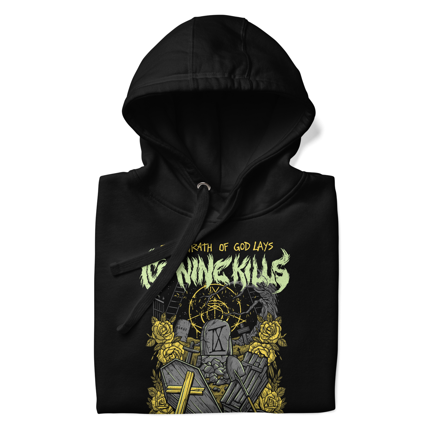 Stakes Ice Nine Kills Yellow Wrath Classic Hoodie Sweatshirt Officially Licensed