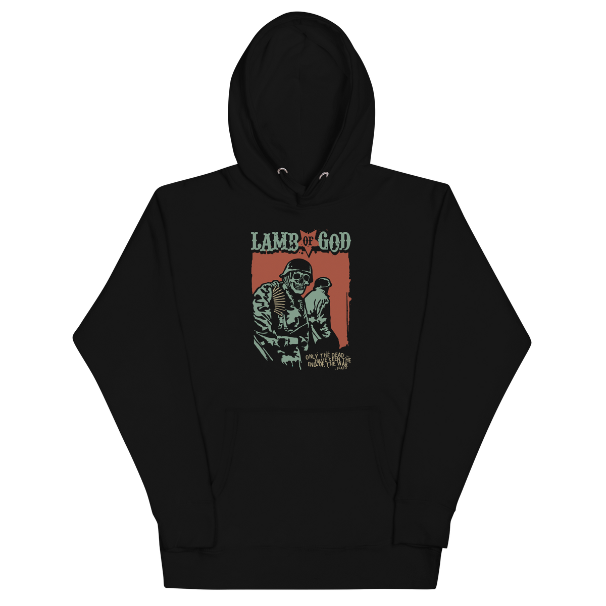 Stakes Lamb of God Skeleton Army Plato Quote Classic Hoodie Sweatshirt Officially Licensed