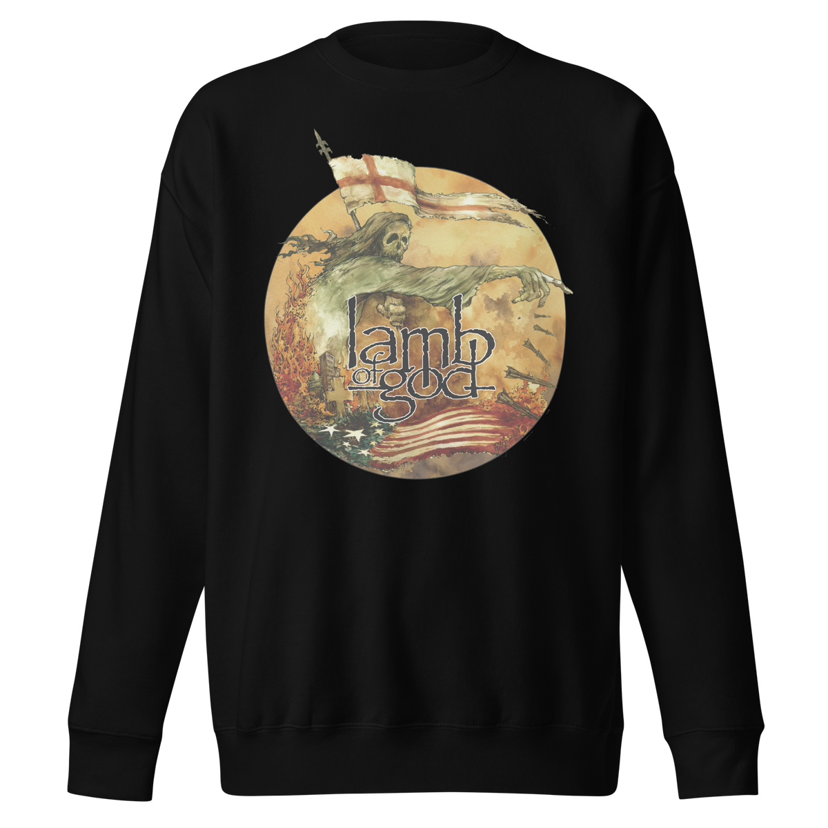 Stakes Lamb of God This Way Crewneck Sweatshirt Officially Licensed