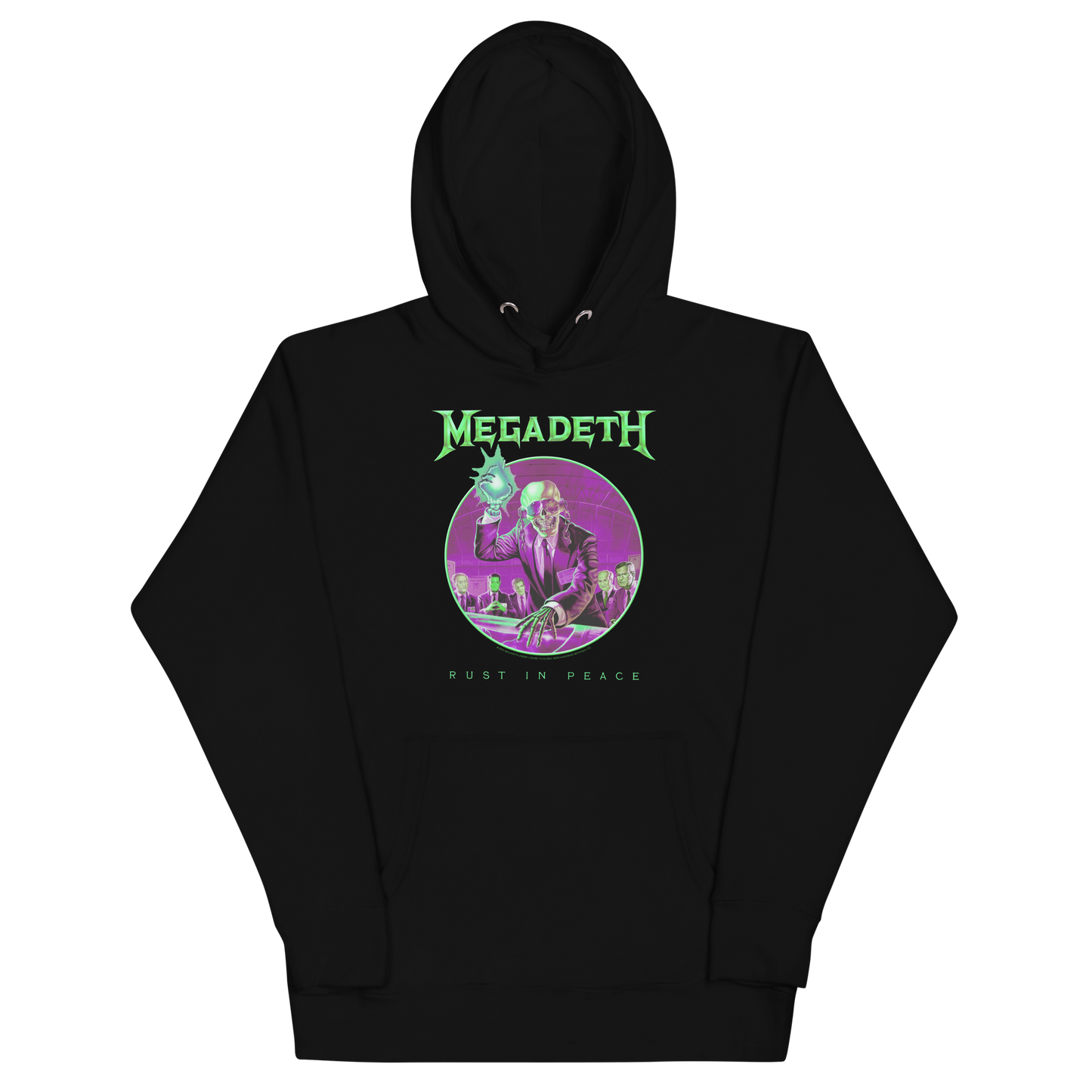Stakes Megadeth Green Rust Classic Hoodie Sweatshirt Officially Licensed