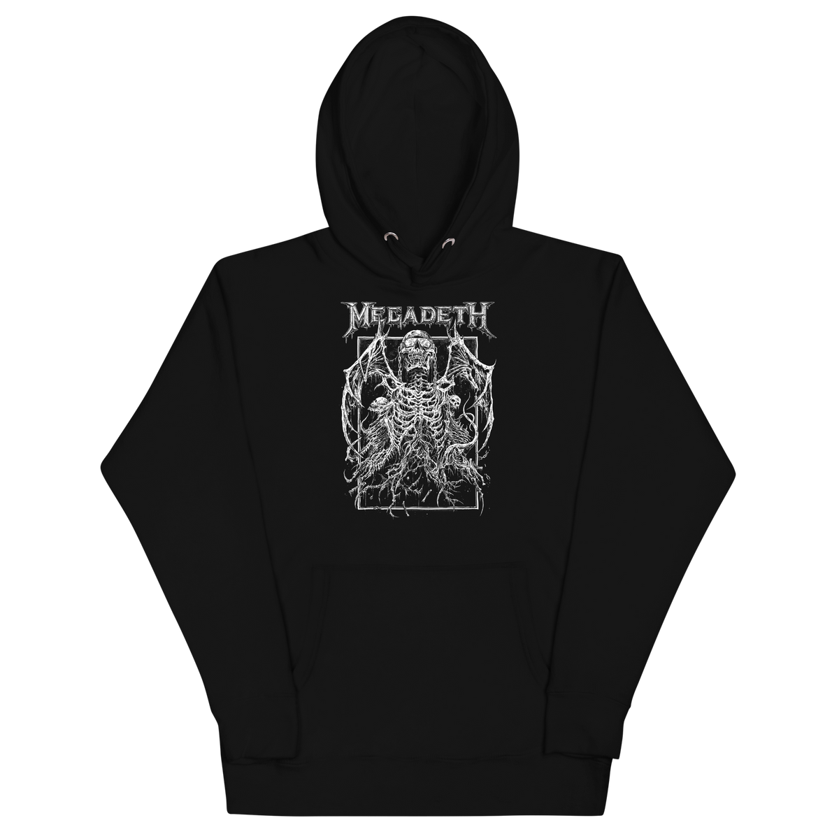 Stakes Megadeth Skeleton Wings Classic Hoodie Sweatshirt Officially Licensed
