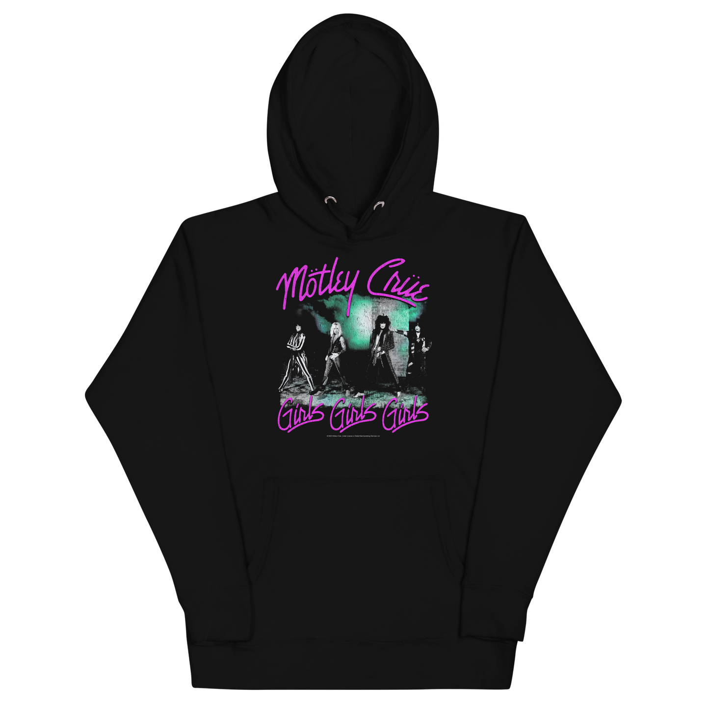 Stakes Motley Crue Pink Girls Classic Hoodie Sweatshirt Officially Licensed