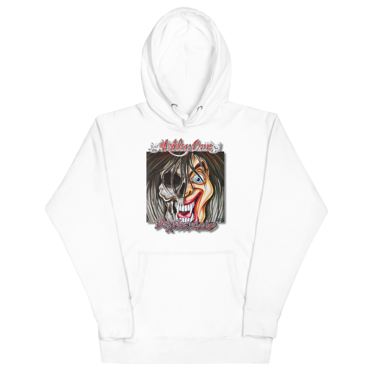 Stakes Motley Crue - Vintage Dr. Feelgood Classic Hoodie Sweatshirt Officially Licensed
