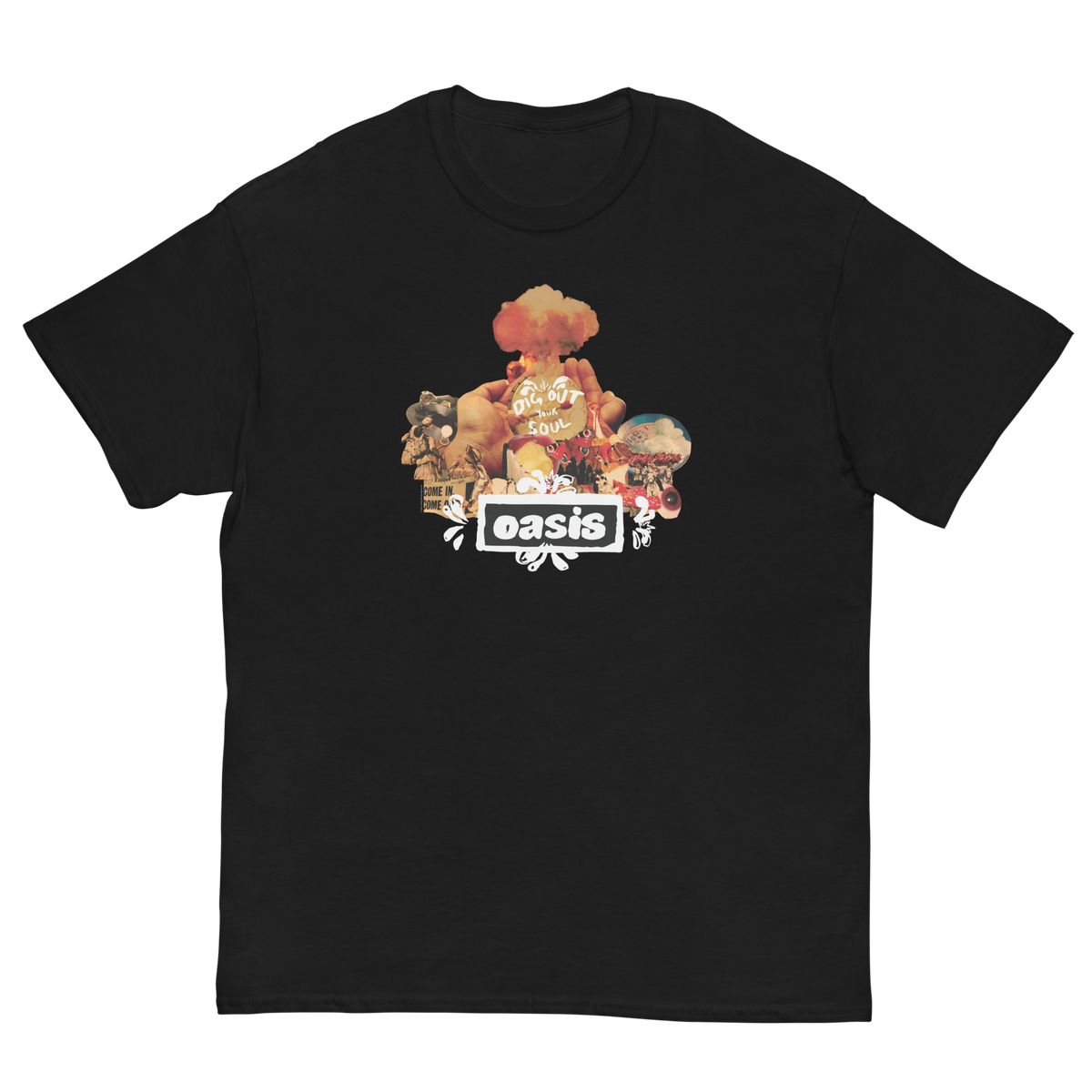 Stakes Oasis Collage Jumbo Print Mens T Shirt Officially Licensed