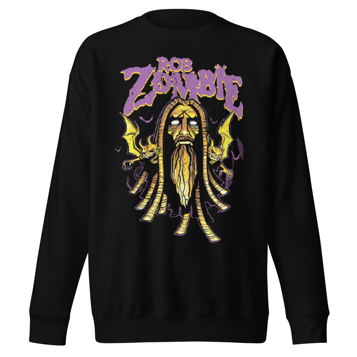 Stakes Rob Zombie Pagan Jumbo Print Crewneck Sweatshirt Officially Licensed