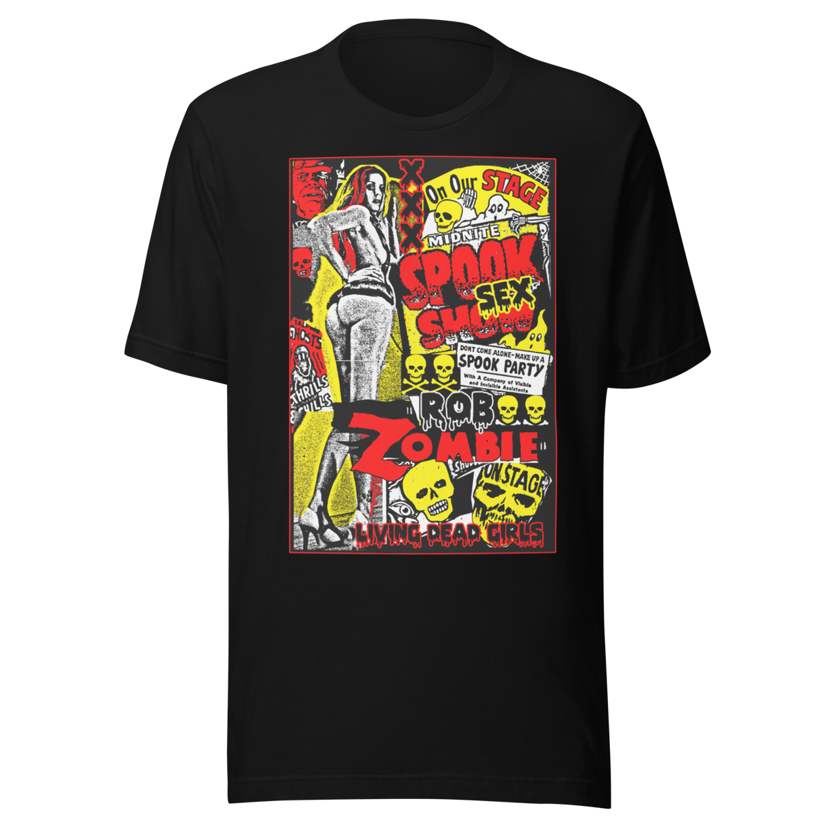 Stakes Rob Zombie Spook Shop Jumbo Print Mens T Shirt Officially Licensed