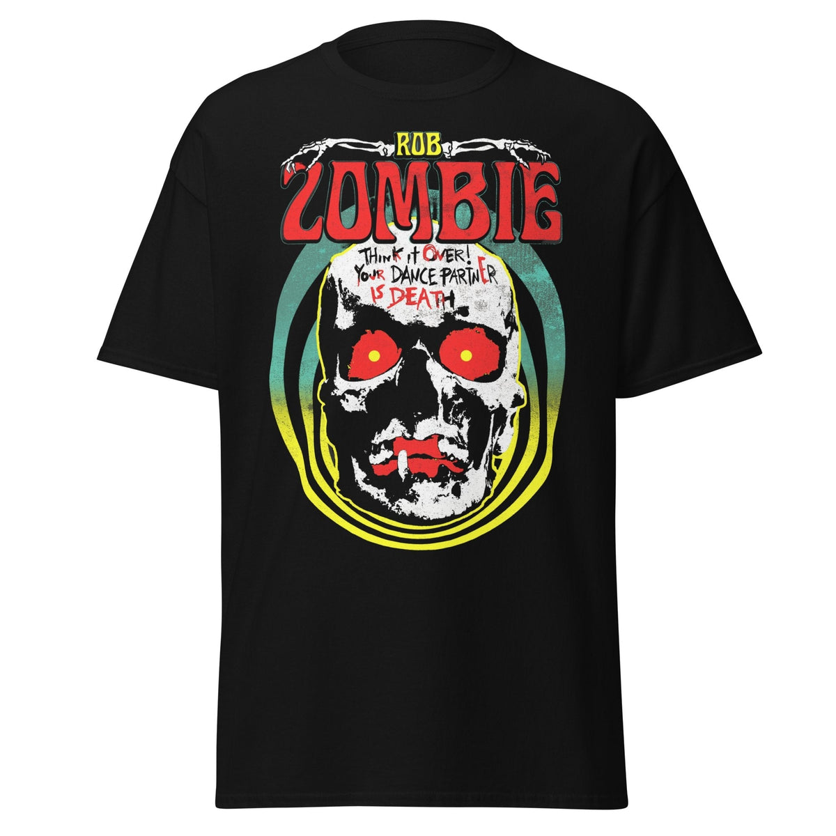 Stakes Rob Zombie Think It Over Jumbo Print Mens T Shirt Officially Licensed