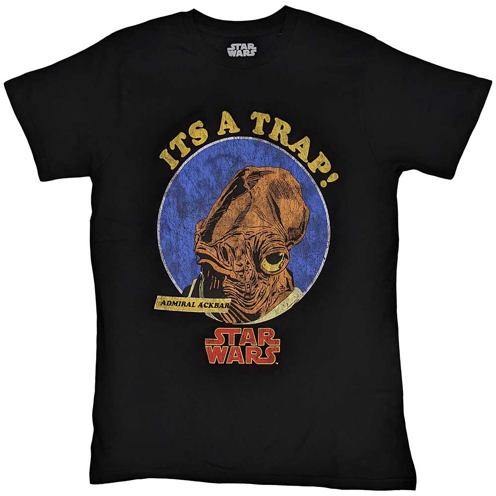 Star Wars Ackbar It's A Trap Mens T Shirt Officially Licensed