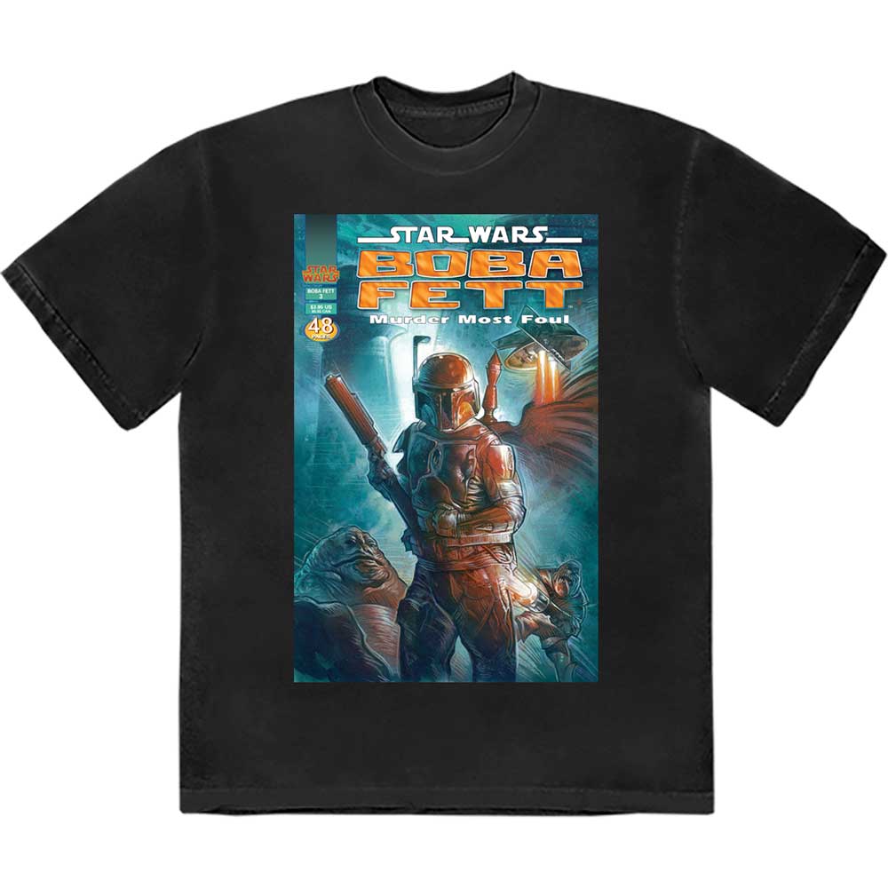 Star Wars Boba Fett Comic Cover Mens T Shirt Officially Licensed