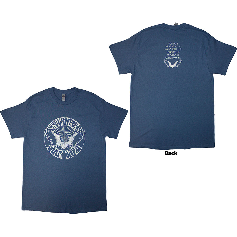 Stevie Nicks Tour '24 Wings Mens T Shirt Blue Officially Licensed