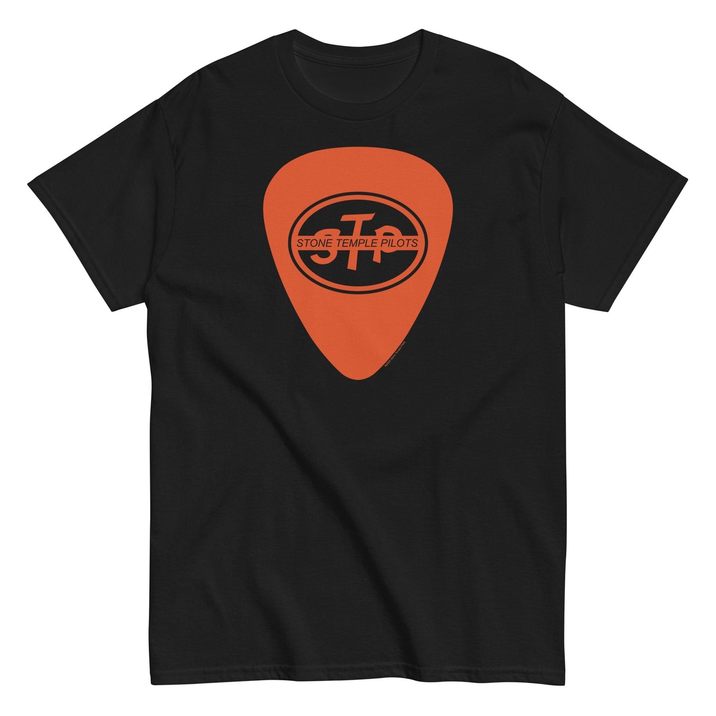 Stone Temple Pilots Guitar Pic Officially Licensed Mens T Shirt Black