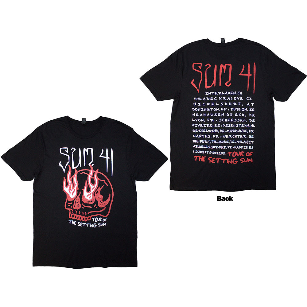 Sum 41 Tour '24 Skull Mens T Shirt Officially Licensed