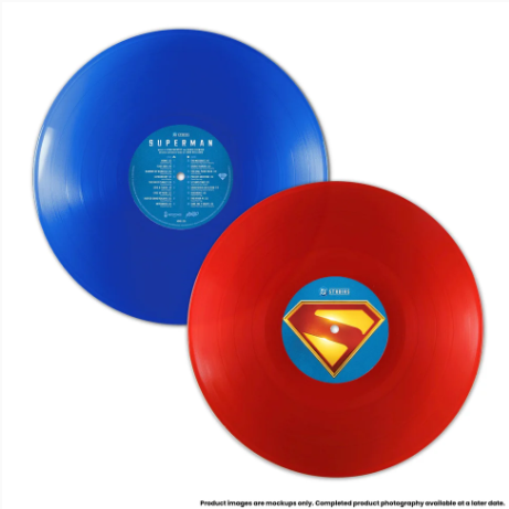 Superman Movie Original Motion Picture Soundtrack Red and Blue Vinyl Record