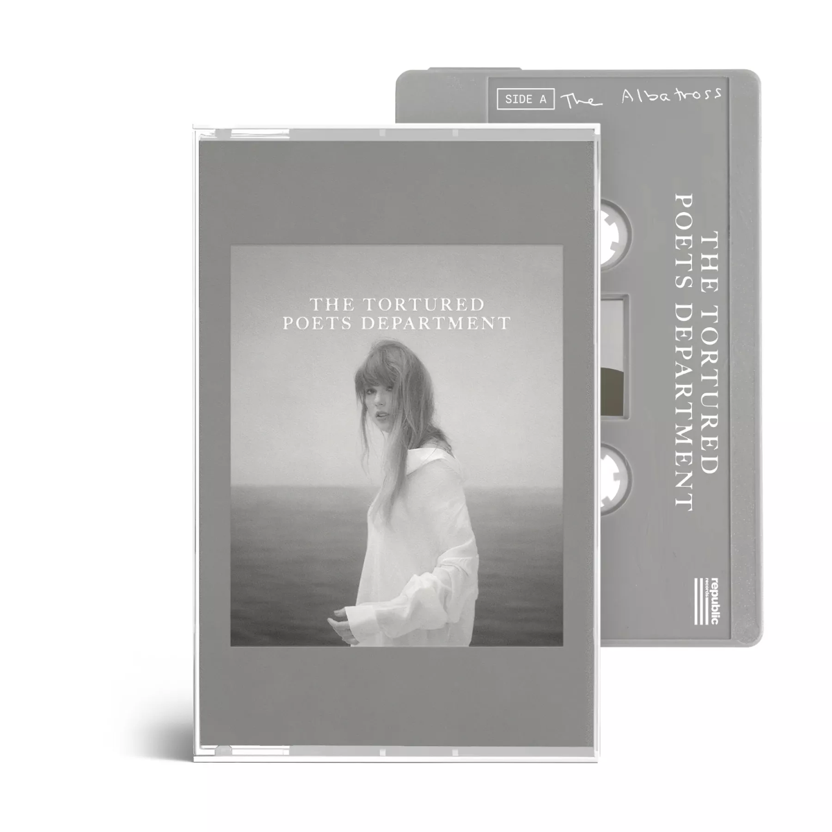 THE TORTURED POETS DEPARTMENT (THE ALBATROSS COVER) (GRAY JEWEL CASE) (CASSETTE) Cassette Tape