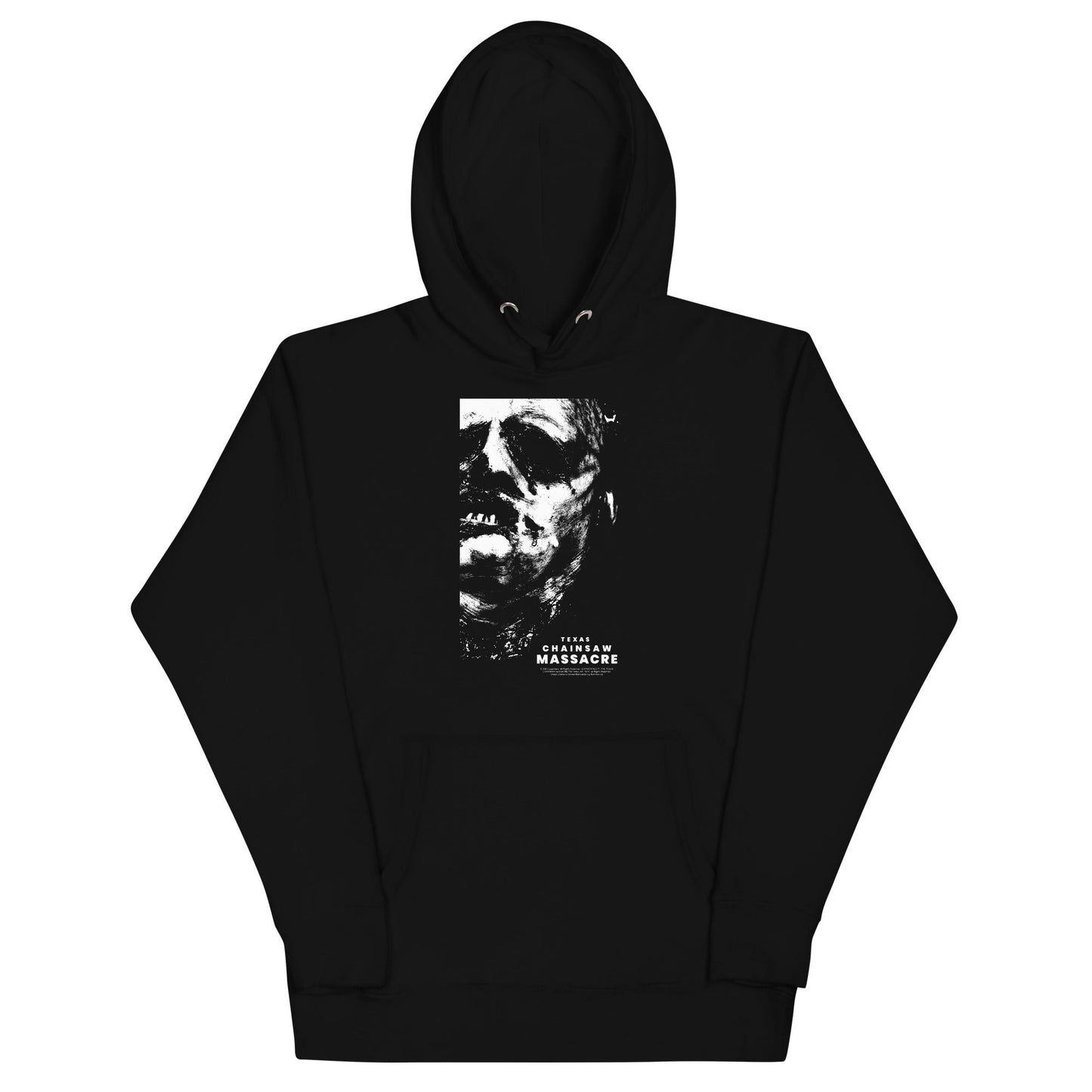 Texas Chainsaw Massacre Profile Mens Officially Licensed Hoodie Black