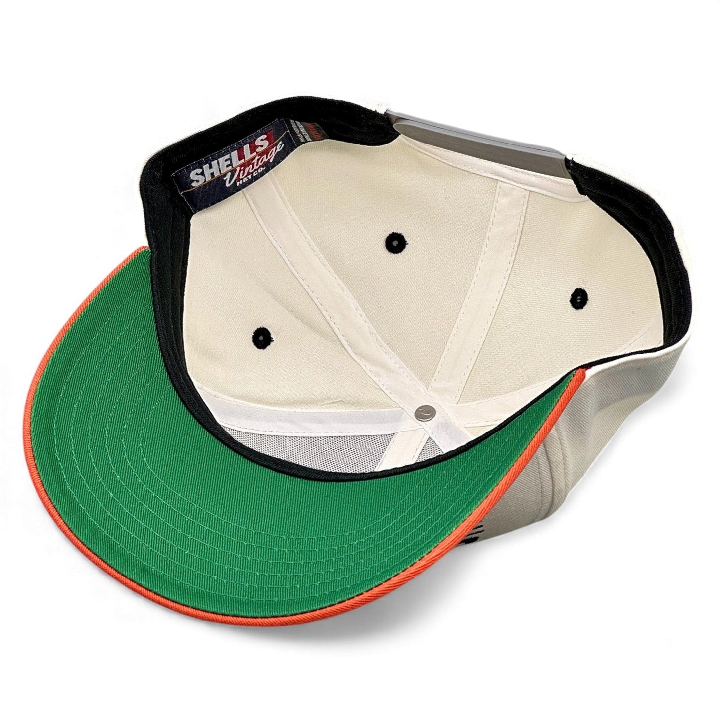 Texas Snapback Hat - The Longhorn (Cream/Burnt Orange)